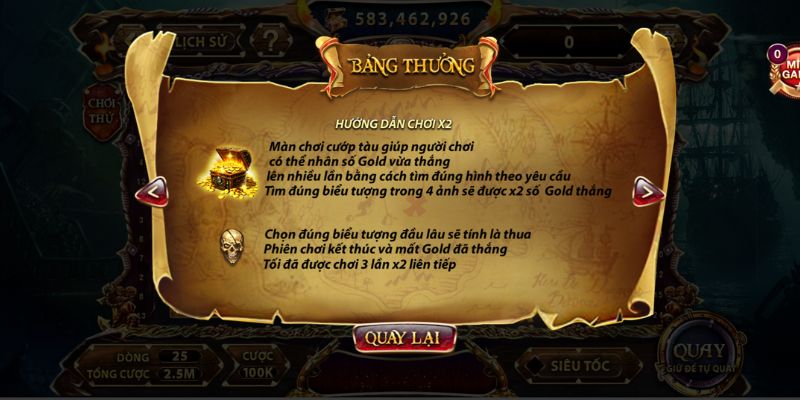 Pirate King – Slot Game Chủ Đề Cướp Biển Hot Nhất 2025 3 Hướng dẫn chơi Pirate King